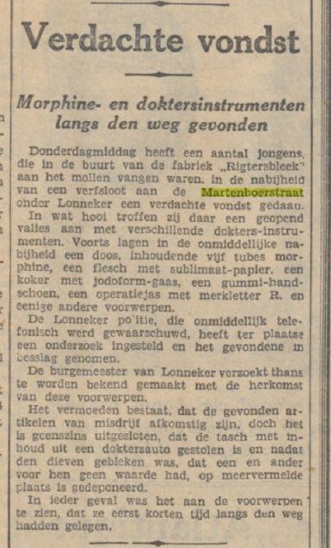 Martenboerstraat krantenbericht De Tijd 6-1-1933.jpg