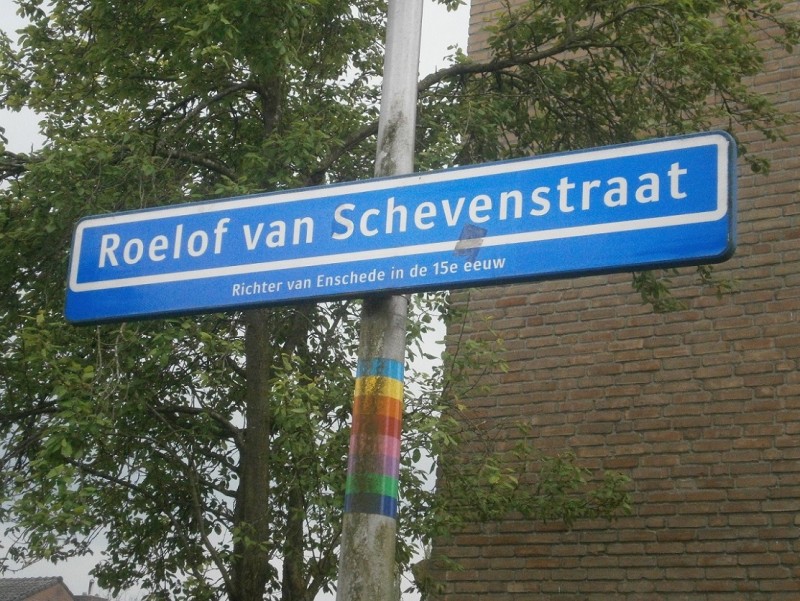 Roelof van Schevenstraat straatnaambord.JPG