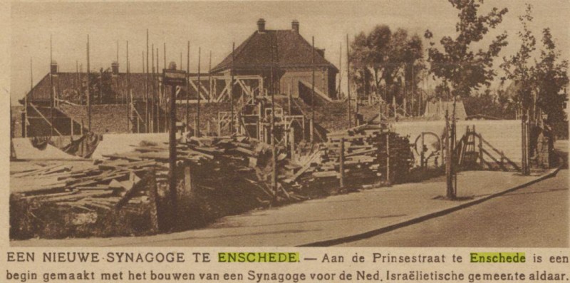 Prinsestraat Synagoge Arnhemsche courant. Arnhem, 15-10-1927.jpg