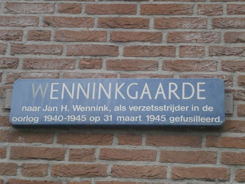 Wenninkgaarde straatnaambord .JPG