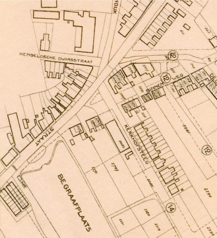 Kerkhofsteeg heet nu Dr. Bethemstraat. plattegrond 1921.jpg