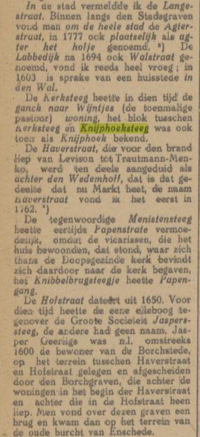 Knijphoeksteeg krantenbericht Tubantia 2-12-1918.jpg