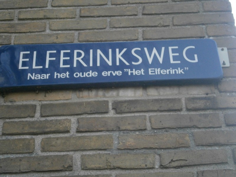 Elferinksweg straatnaambord.JPG