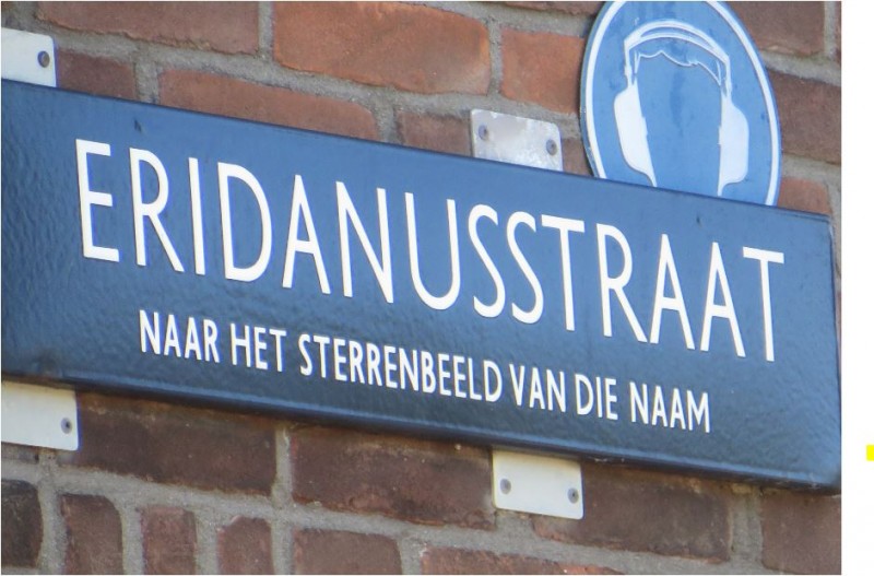 Eridanusstraat (straatnaambord).JPG