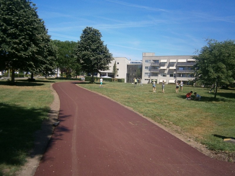 Marie de Roodelaan fietspad door het Hattelerpark (2).JPG