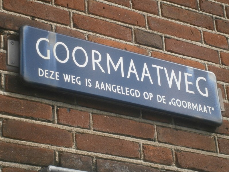 Goormaatweg straatnaambord.JPG