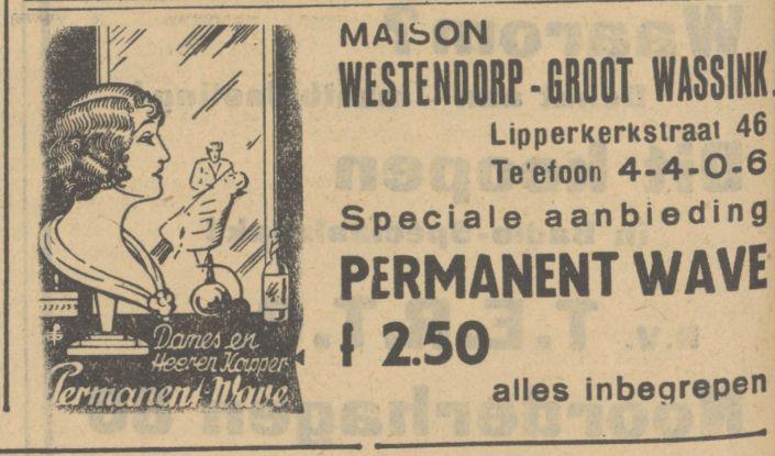 Lipperkerkstraat 46 Maison Westendorp-Groot Wassink advertentie Tubantia 8-11-1933.jpg