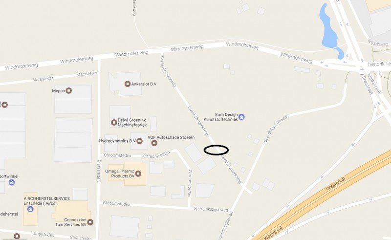 Twekkelerbeekweg Google maps ongeveer ter hoogte van de cirkel was de Marsstedenbeekweg.jpg