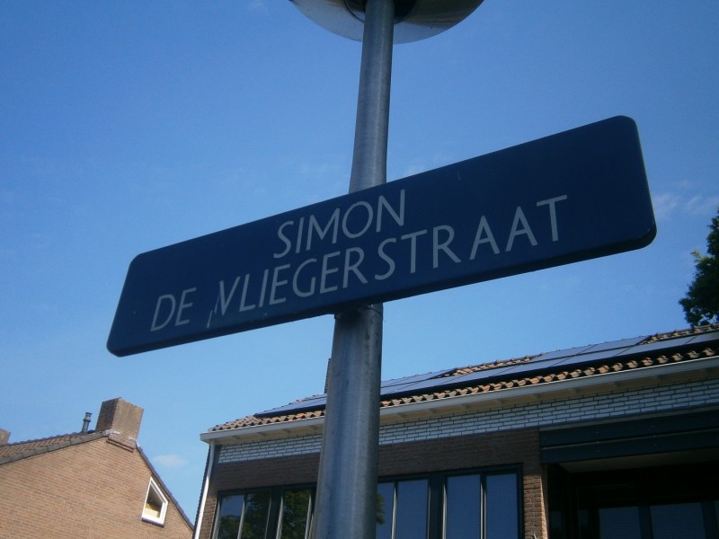 Simon de Vliegerstraat straatnaambord.JPG