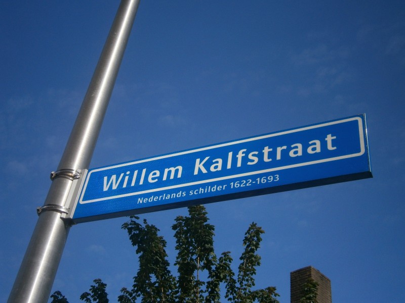 Willem Kalfstraat straatnaambord.JPG