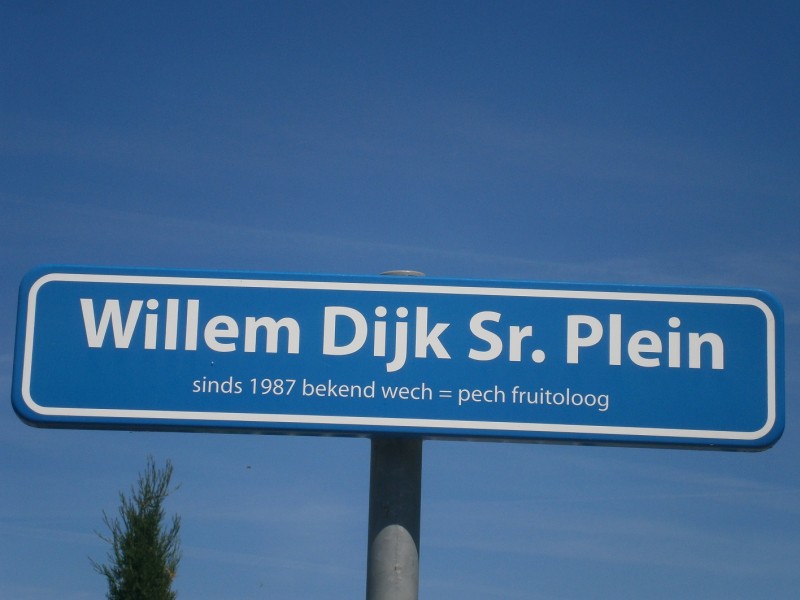Willem Dijk Sr. plein straatnaambord.JPG