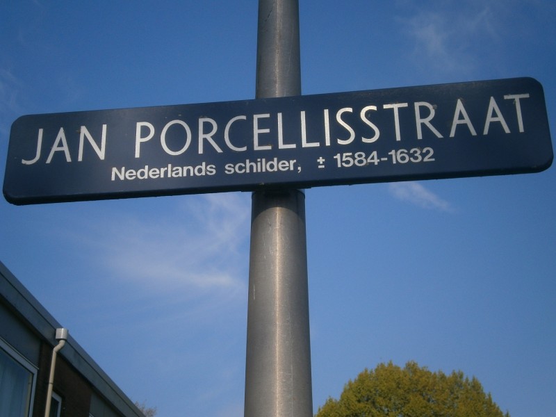 Jan Porcellisstraat straatnaambord .JPG