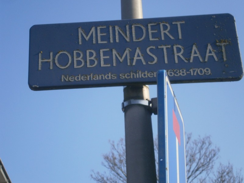 Meindert Hobbemastraat straatnaambord.JPG