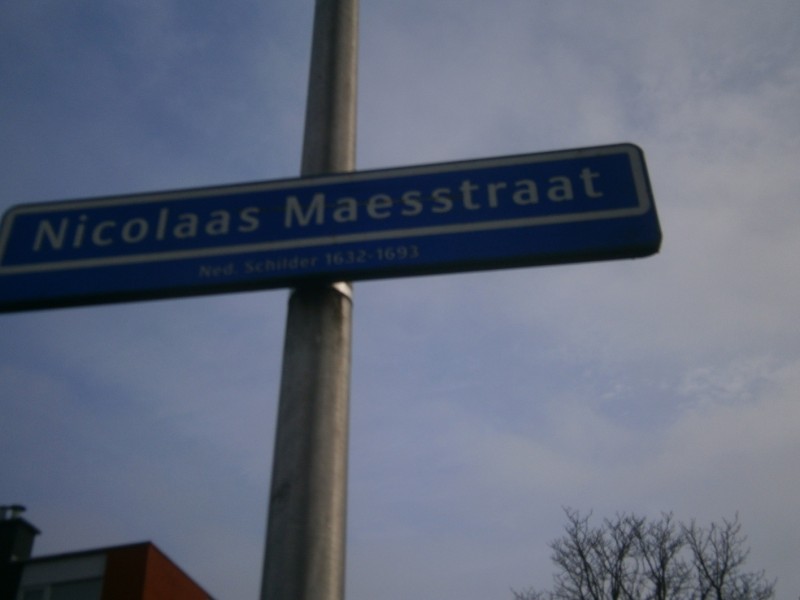 Nicolaas Maesstraat straatnaambord.JPG
