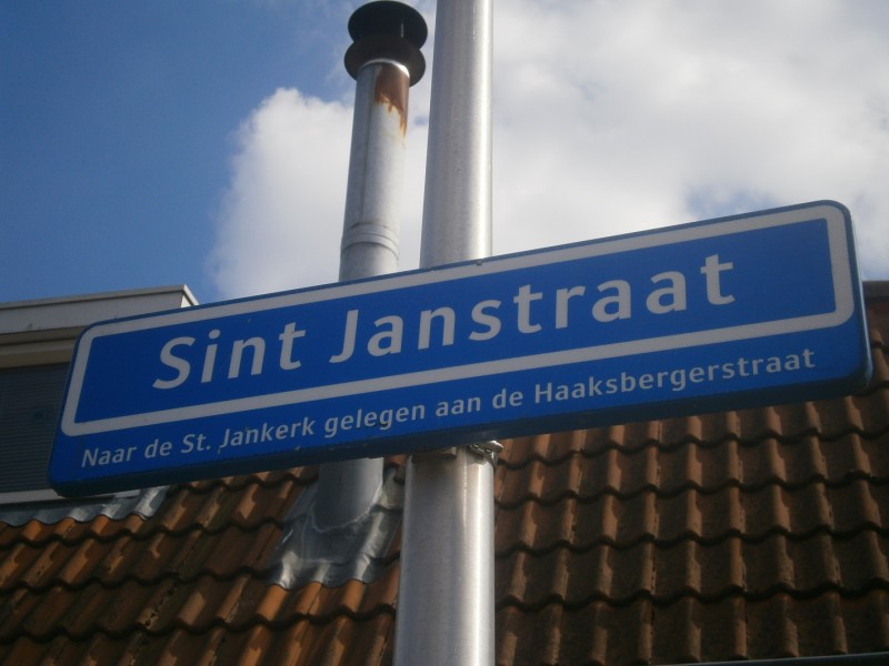 Sint Janstraat straatnaambord.JPG