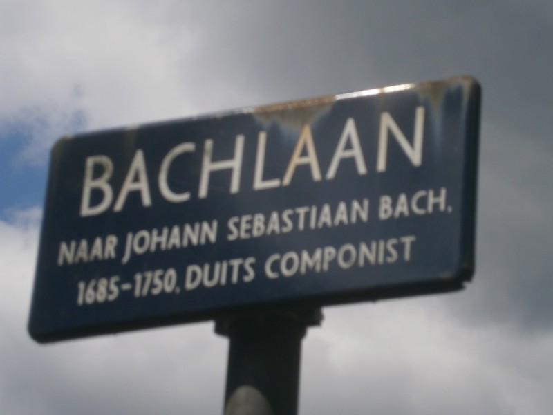 Bachlaan straatnaambord.JPG