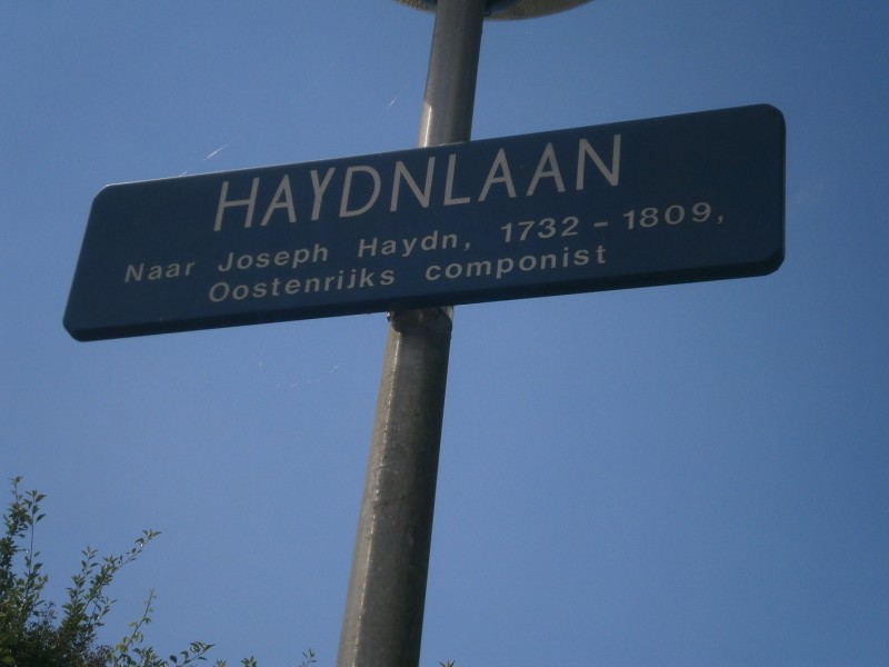 Haydnlaan straatnaambord.JPG
