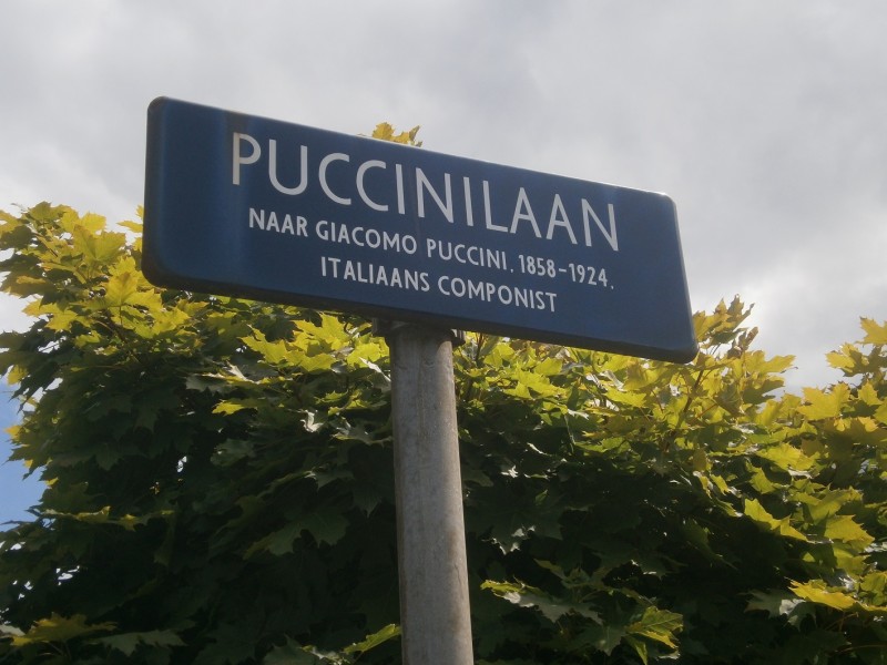 Puccinilaan straatnaambord.JPG