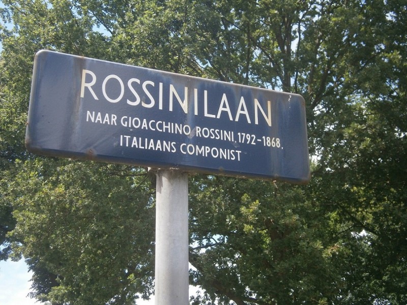 Rossinilaan straatnaambord.JPG