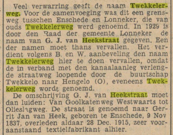 Twekkelerweg wordt G.J. van Heekstraat krantenbericht Tubantia 5-5-1936.jpg