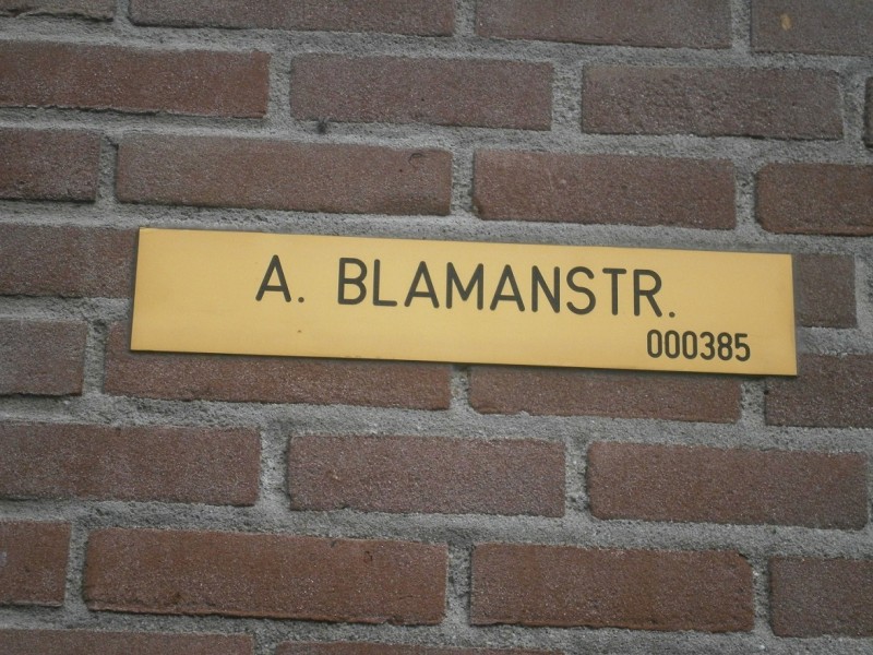 Anna Blamanstraat straatnaambord.JPG