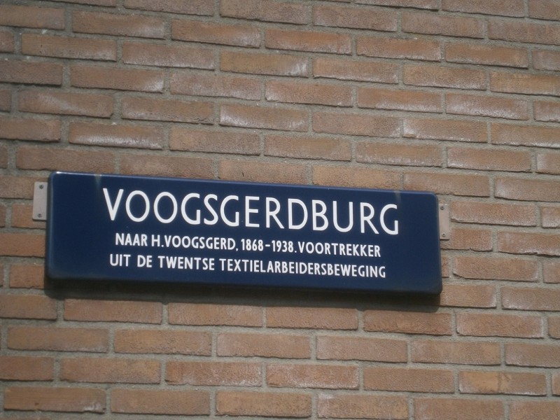 Voogsgerdburg straatnaambord.JPG