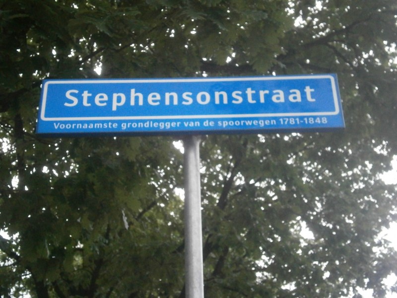 Stephensonstraat straatnaambord.JPG