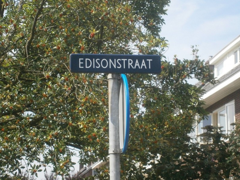 Edisonstraat straatnaambord.JPG