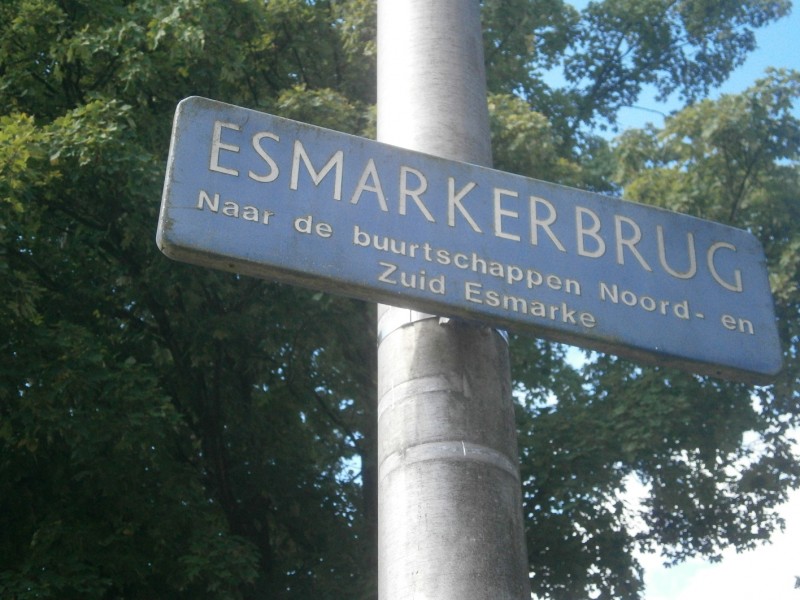 Esmarkerbrug straatnaambord.JPG