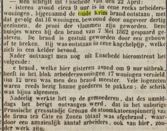 Oude Krim krantenbericht Provinciale Drentsche en Asser Courant 25-4-18663 .jpg