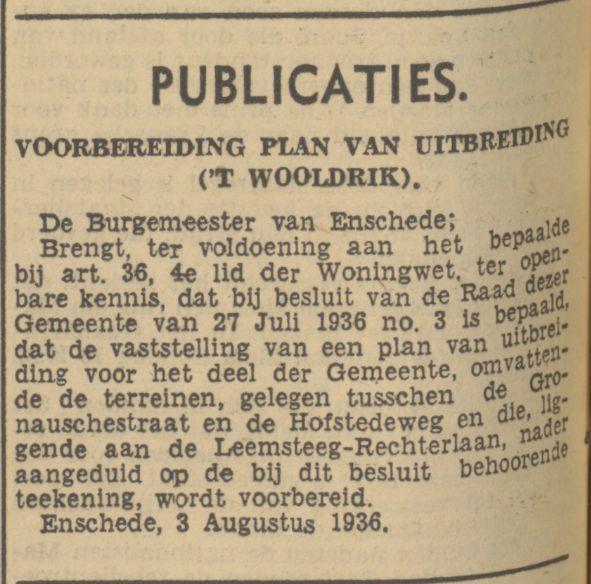 Leemsteeg krantenbericht Tubantia 4-8-1936.jpg