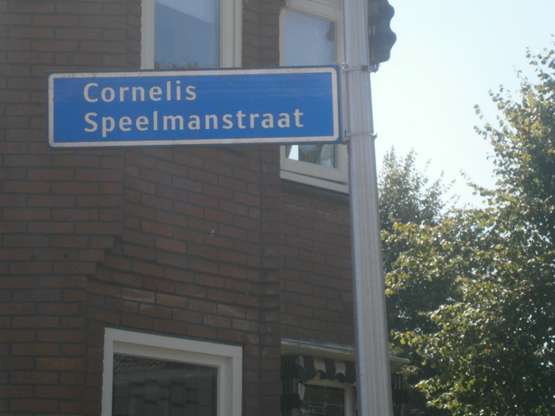 Cornelis Speelmanstraat straatnaambord.JPG