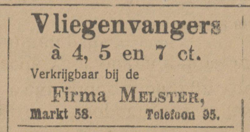 Markt 58 Firma Melster advertentie Tubantia 3-6-1914.jpg