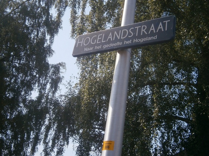 Hogelandstraat straatnaambord.JPG