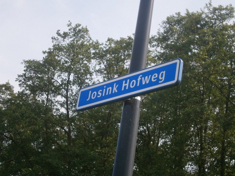 Josink Hofweg straatnaambord.JPG