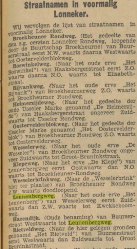 Leunenbergweg krantenbericht Tubantia 23-6-1936.jpg