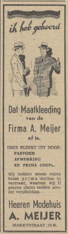 Marktstraat 10B Heeren Modehuis A. Meijer advertentie Tubantia 10-4-1937.jpg