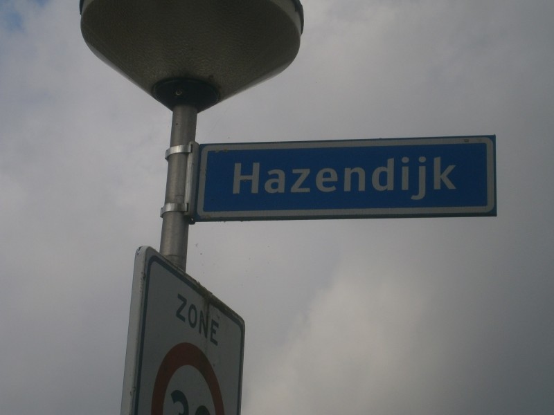 Hazendijk straatnaambord.JPG