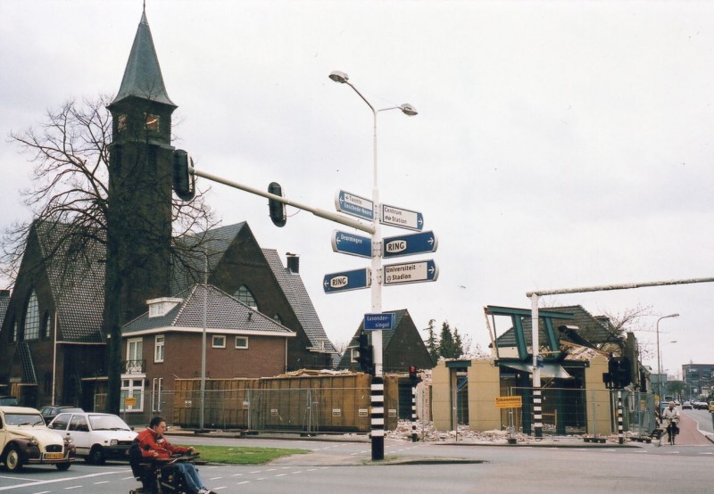 Lasondersingel Geref. Noorderkerk sloop woningen na vuurwerkramp.jpg