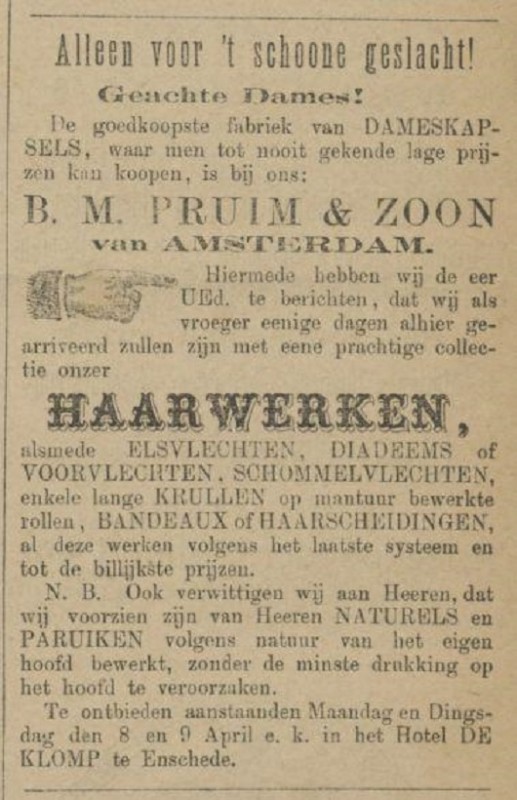 Hotel De Klomp advertentie Tubantia 6-4-1878.jpg