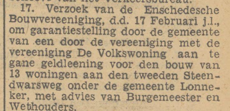 Tweede Steendwarsweg krantenbericht 15-3-1933.jpg