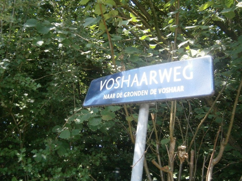 Voshaarweg straatnaambord (2).JPG