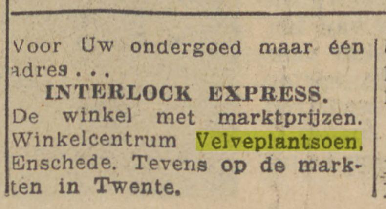 Velveplantsoen winkelcentrum advertentie De waarheid 26-10-1959.jpg