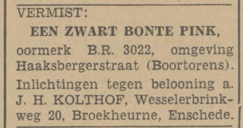 Wesselerbrinkweg 20 J.H. Kolthof advertentie Tubantia 24-10-1942.jpg