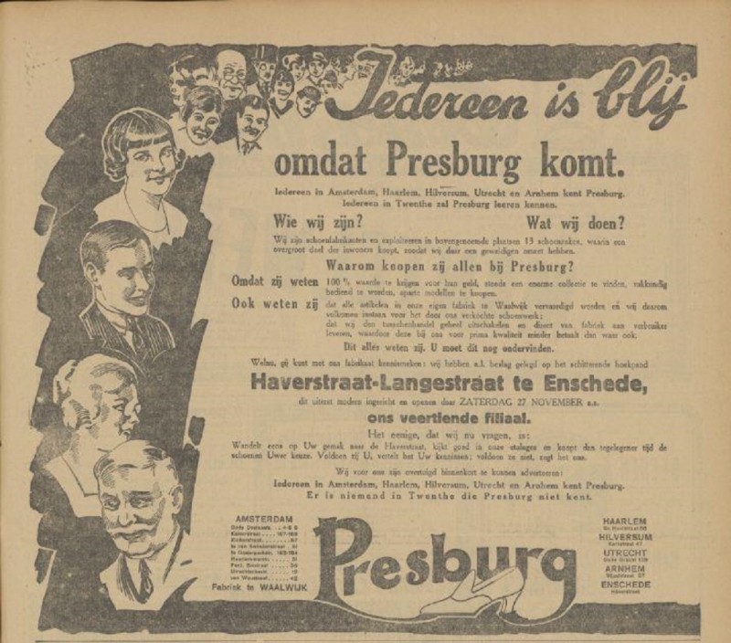 Haverstraat Langestraat Presburg Schoenen advertentie Tubantia 26-11-1926.jpg