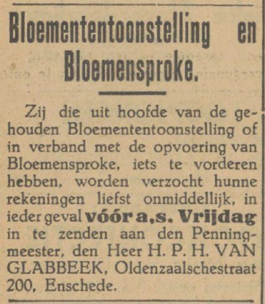 Oldenzaalsestraat 200 H.P.H. van Glabbeek advertentie Tubantia 24-9-1928 .jpg
