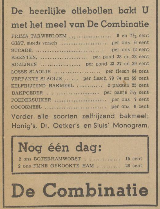 De Combinatie oliebollen advertentie Tubantia 29-12-1939.jpg