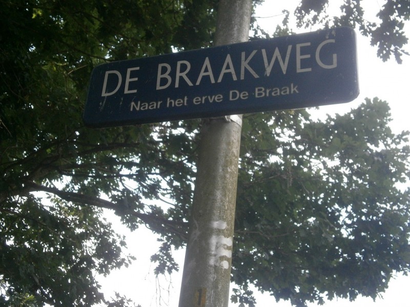 De Braakweg straatnaambord.JPG