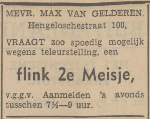 Hengelosestraat 100 Max van Gelderen advertentie Tubantia 7-5-1938.jpg