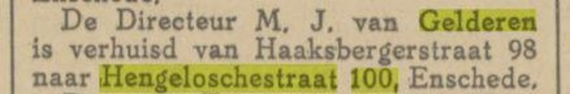 Hengelosestraat 100 M.J. van Gelderen krantenbericht Tubantia 1-8-1924.jpg